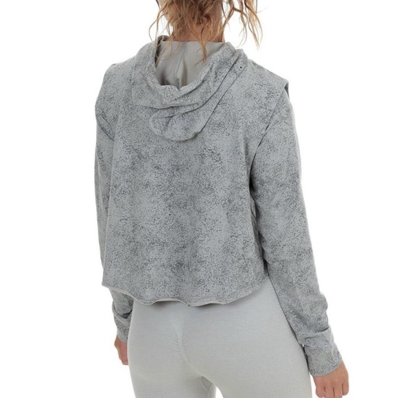 Gymshark Chalk Sweatshirt Hoodie Women's Light Grey Sweat Print Size SMALL - Picture 6 of 7